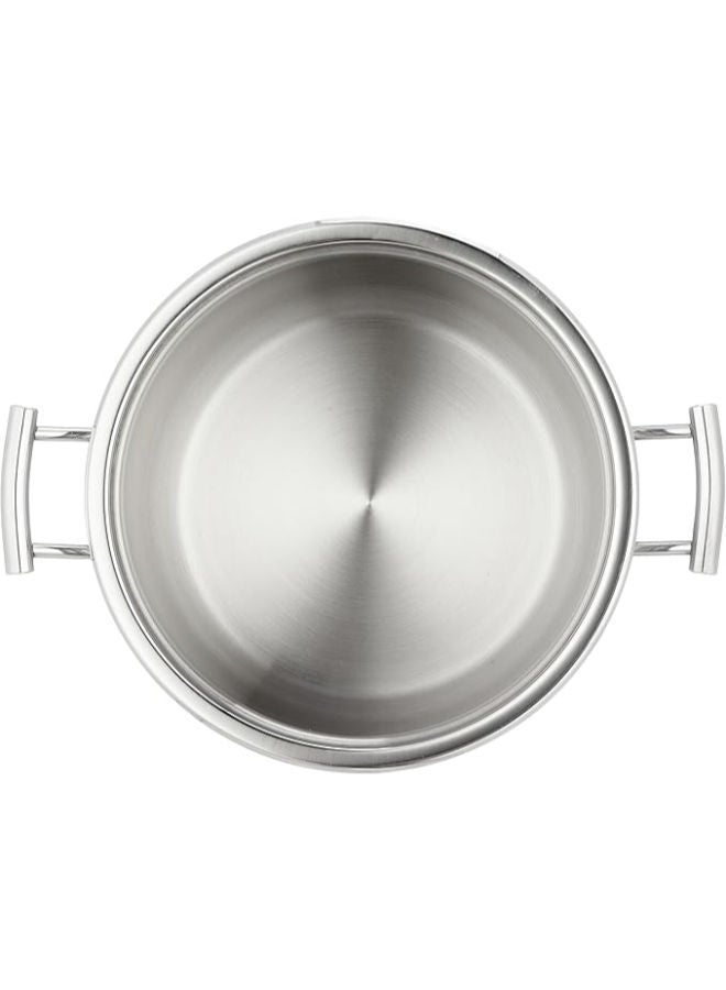 Aboud 18/10 Stainless Steel Steel Bombe Set 16,18,20,22,28 cm -Silver - Image 3